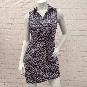 Tommy Hilfiger Women's Classic Button Down Collared Sun Dress Belted size 12